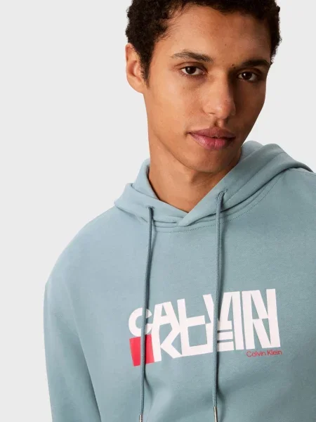Толстовка Calvin Klein Jeans блакитна