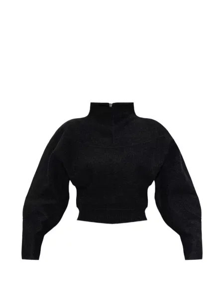 Decupat hanorac Max Mara de lână gri