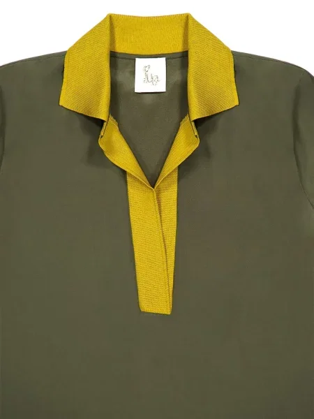 Tricou Paula lung verde
