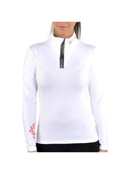 Tricou mânecă lungă Peak Mountain alb
