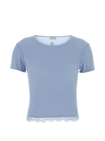 Tricou Magda Butrym din dantelă albastru