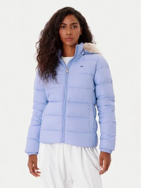 Tommy Jeans Geacă din puf Basic albastru