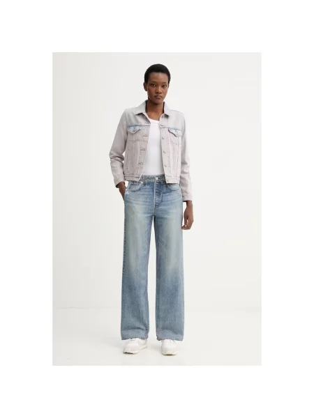 Kurtka jeansowa w kroju regular fit z czystej bawełny model ORIGINAL TRUCKER' Levi's różowa
