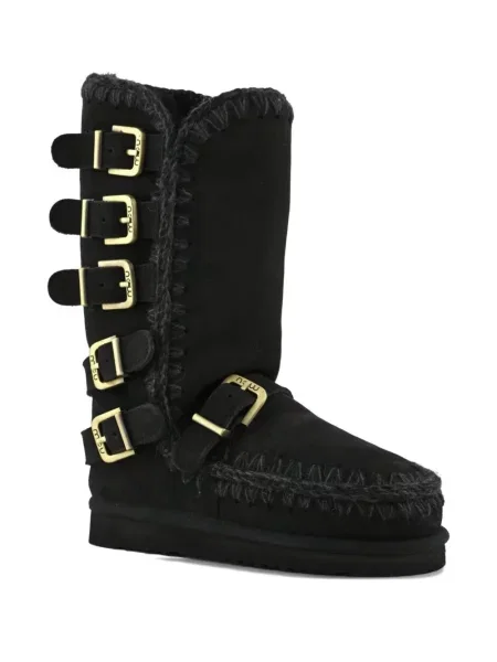 Botine Mou cu cataramă negru