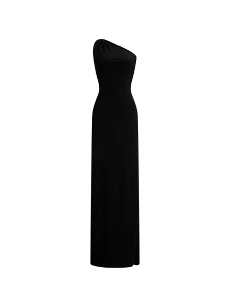 Rochie maxi Lauren Ralph Lauren cu un umăr gol negru
