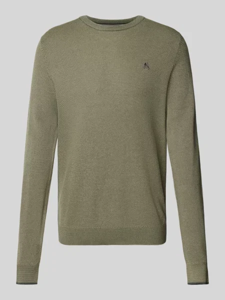 Sweter z dzianiny z prążkowanymi wykończeniami Lerros