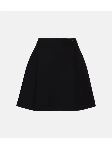 Fustă Valentino din crep negru
