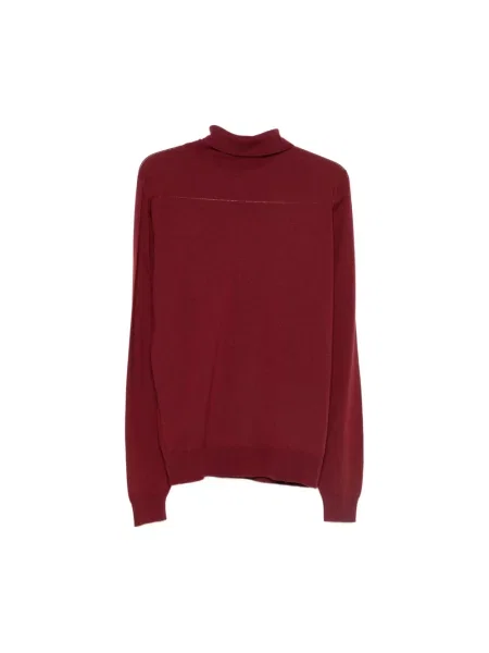 Dzianinowy golf John Smedley czerwony