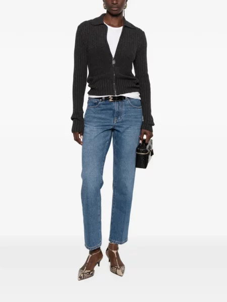 Megztas kardiganas Victoria Beckham pilka