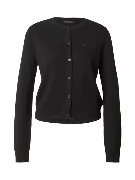 GUESS JEANS Geacă tricotată negru