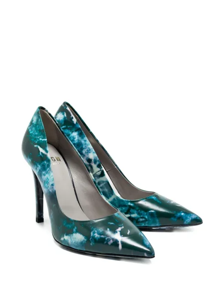 Pantofi cu toc Msgm cu imagine albastru