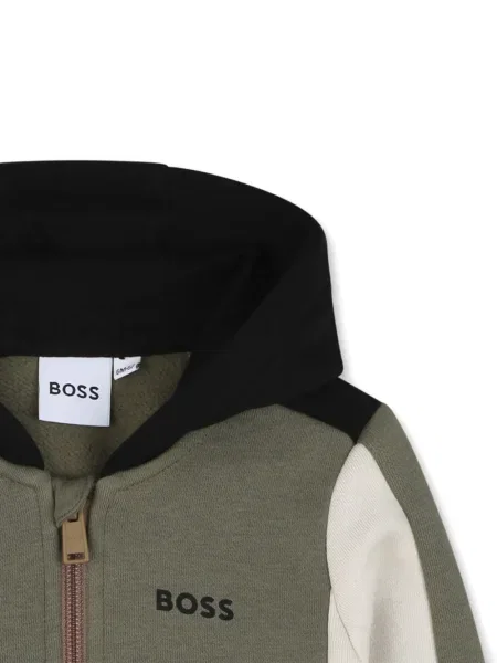 Bluza z kapturem dziecięca Bosswear zielona