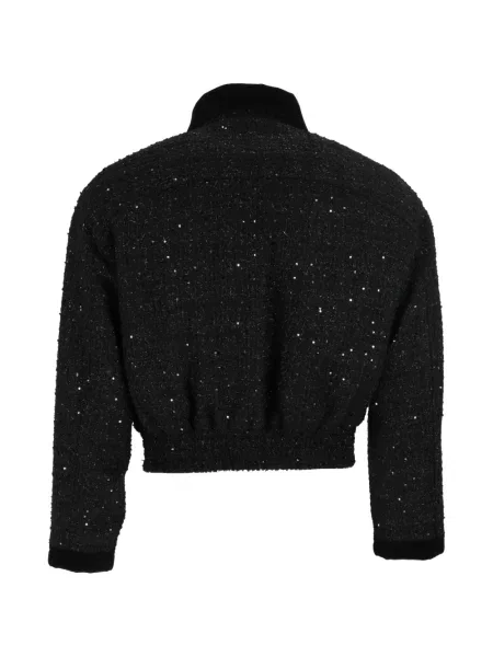 Geacă bomber Fay din tweed negru
