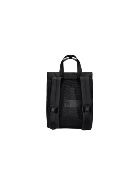 Rains plecak 2 Way Tote Backpack Mini duży gładki czarny