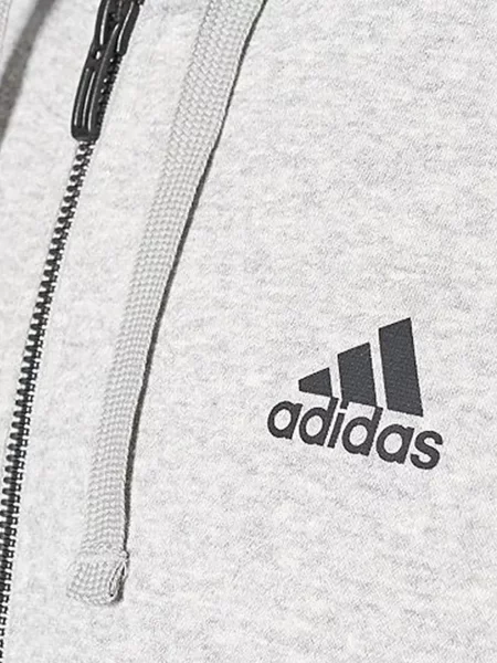 Tricou Adidas alergare din fleece streetstyle gri