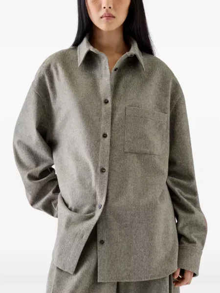 Top Jacquemus de lână gri