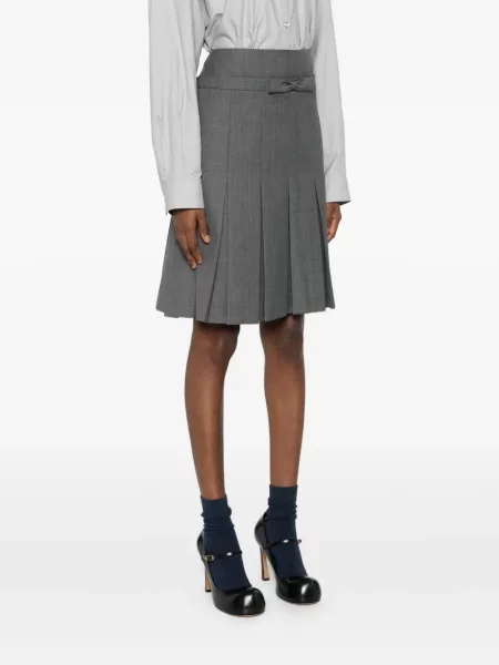 Плисирана плисирана пола Shushu/tong сиво