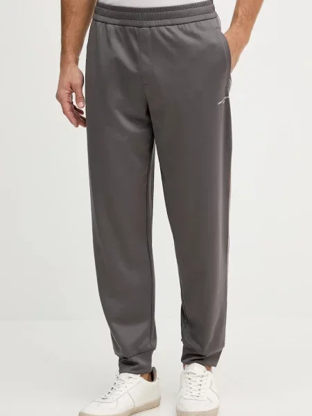 Спортивні штани Armani Exchange однотонні сірий