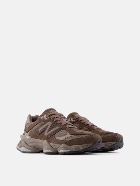 Повседневные кроссовки New Balance 990 с сеткой в сеточку коричневые