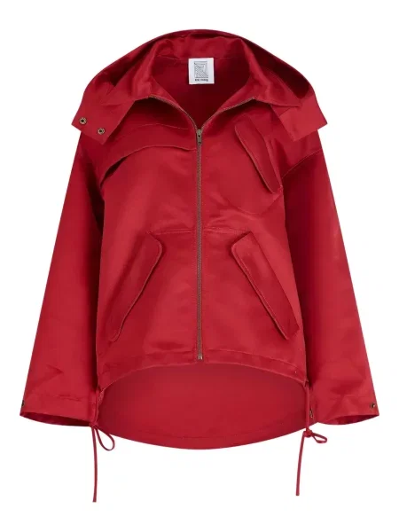 Kurtka Rosie Assoulin z kapturem czerwona