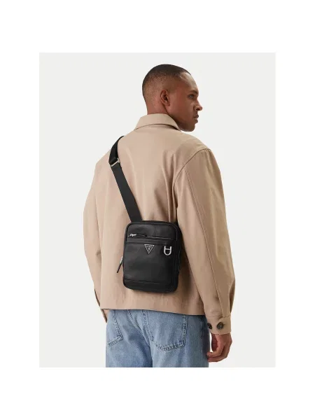 Torbica za okrog pasu Guess HMMOSE črna