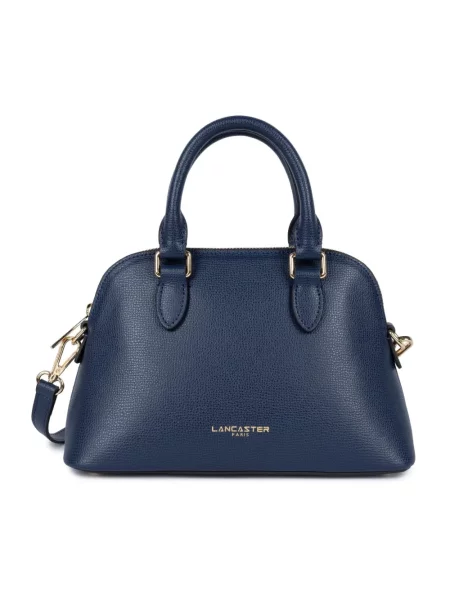 Torebka skórzana Lancaster niebieska
