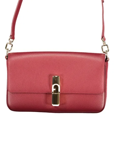 Geanta de piele Furla roșu