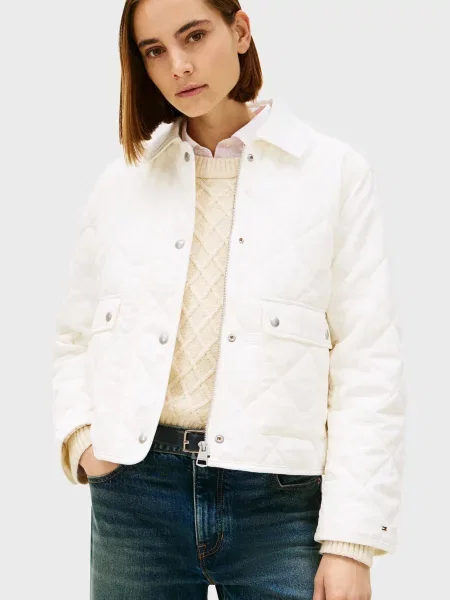 Утеплена куртка Tommy Hilfiger біла