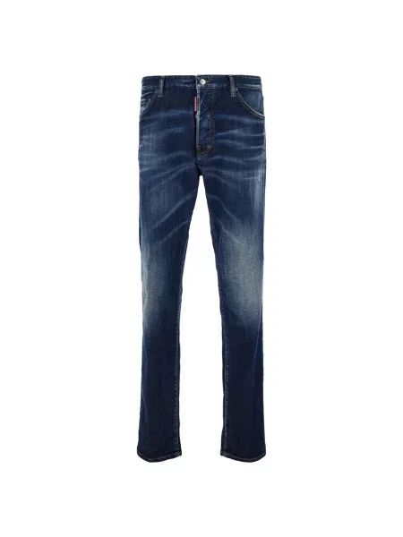 Jeansy Dsquared2 z przetarciami niebieskie