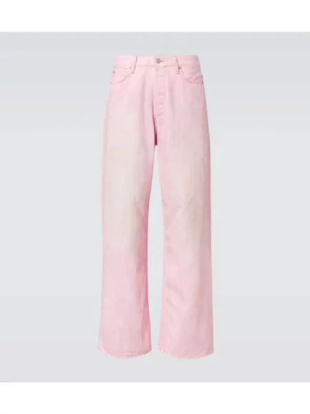 Blugi Acne Studios zdrențuiți roz