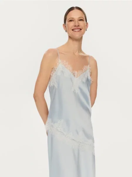 Reserved Топ у стилі нижньої білизни блідо-блакитний блакитний