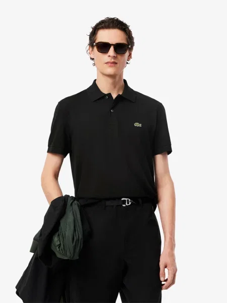 Поло Lacoste чорний