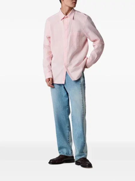 Cămașă Ps Paul Smith cu dungi roz