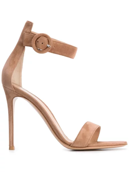 Sandale Gianvito Rossi din piele de căprioară
