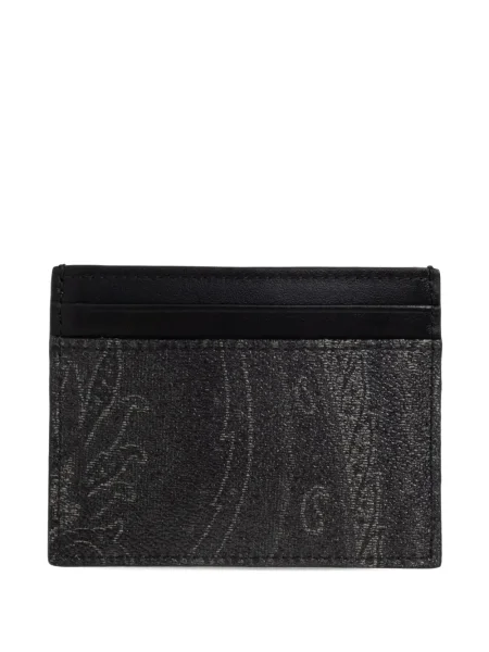 Portofel Etro cu model paisley negru