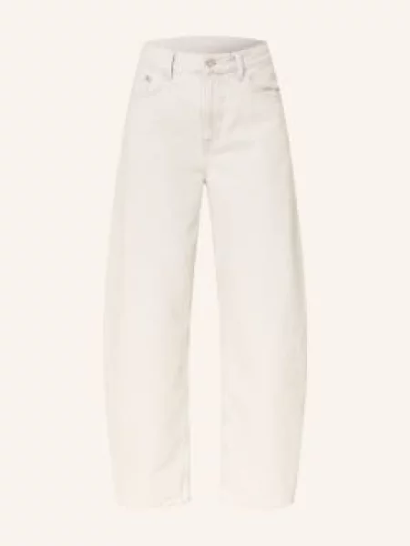 Arket Barrel Džíny denim off-white bílé