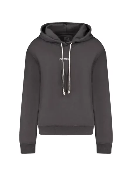 Hanorac cu glugă Guess cu broderie negru
