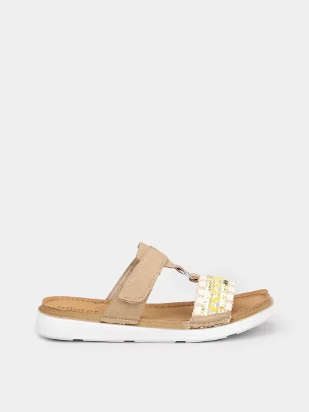 Шльопанці Gunter синтетичний бежевий