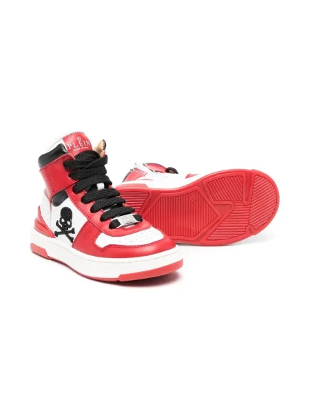 Sneakersy dziecięce Philipp Plein czerwone