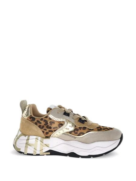 Sneakerși Voile Blanche cu imagine cu model leopard
