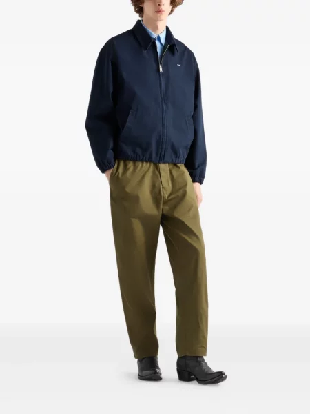 Pantaloni Prada cu autograf verde
