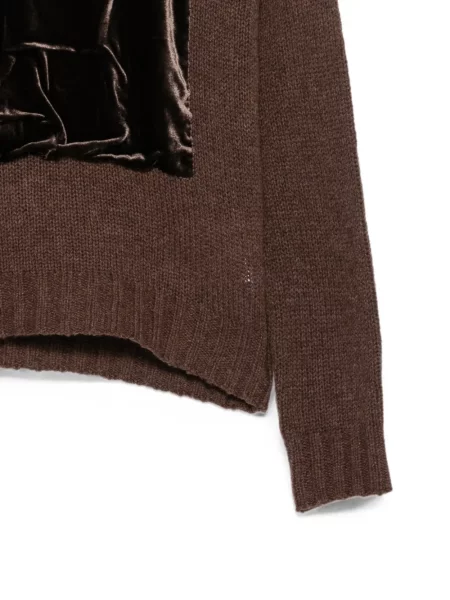 Pulover Maison Margiela de catifea maro