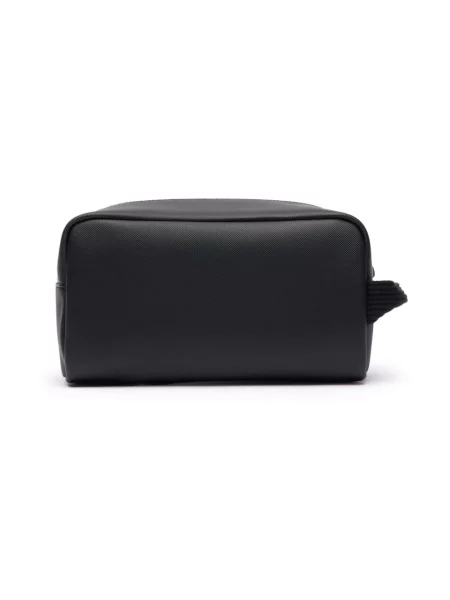 Kosmetyczka z naszywką z logo model Classic Toilet Kit' Lacoste czarna