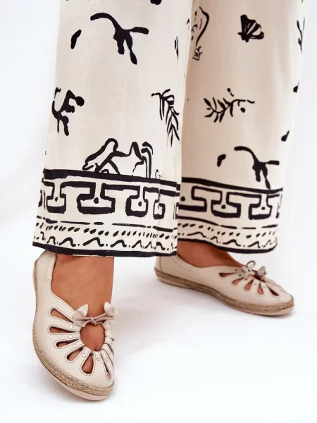 Usnjene balerinke Zazoo brez pet