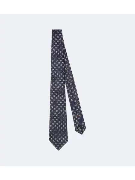 Cravată Zegna de mătase albastru