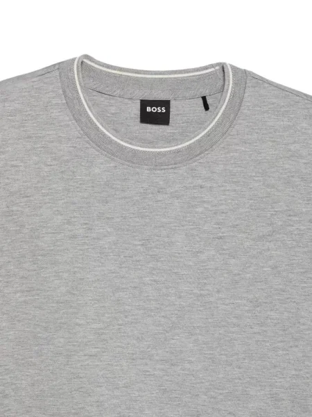 Tricou Boss cu decolteu rotund gri
