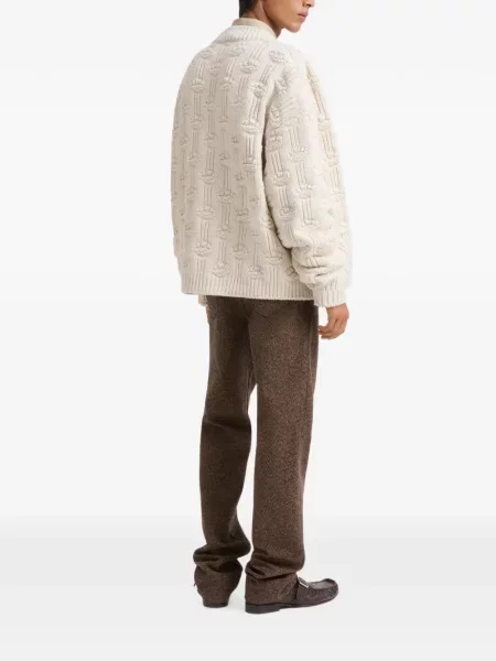 Pantaloni Marni de lână maro
