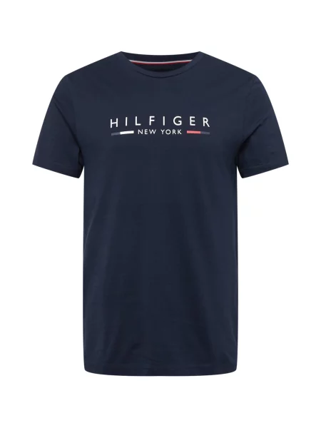 TOMMY HILFIGER Tricou New York bleumarin / roșu alb