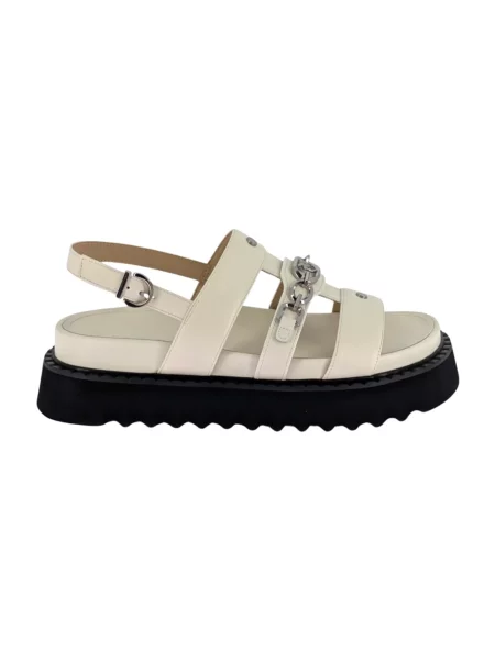 Pinko sandały skórzane Kate 06 białe