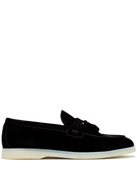 Pantofi loafer Forsa din piele de căprioară negru